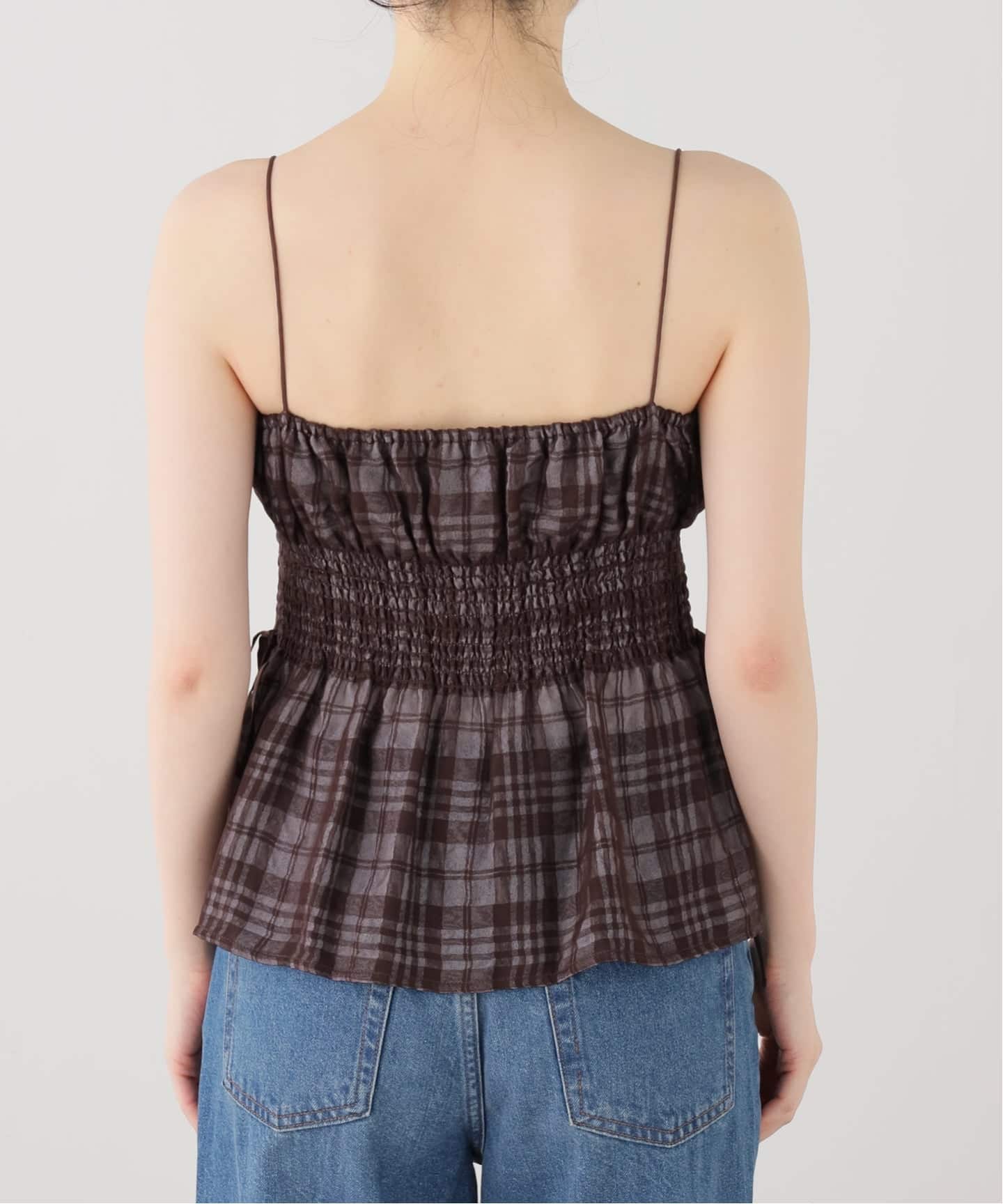 TODAYFUL/トゥデイフル】 Check Jacquard Camisole（シャツ／ブラウス