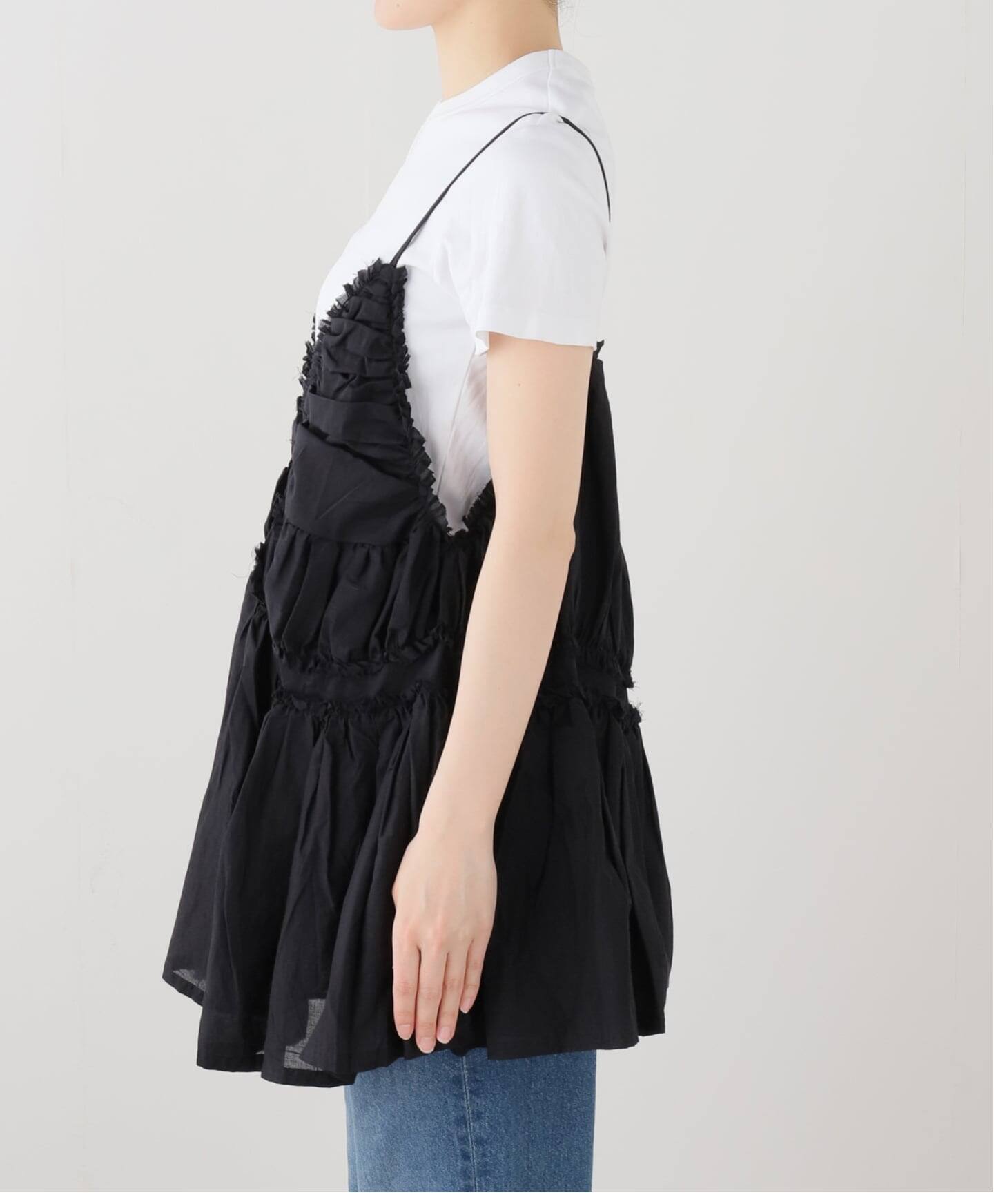 追加》【crinkle crinkle crinkle】 frill gather volume camisole 