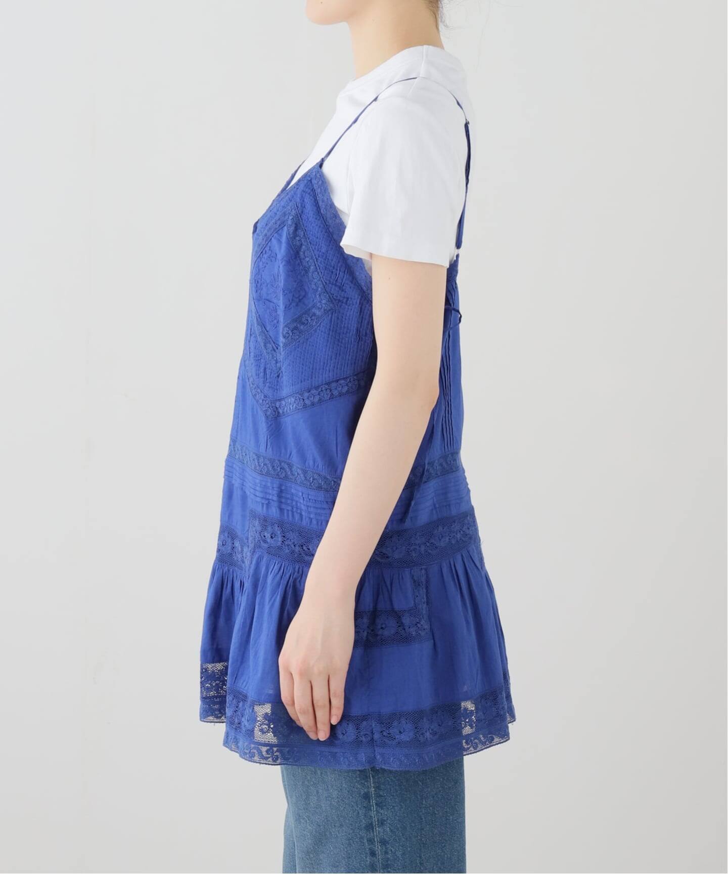 crinkle crinkle crinkle】 hand tuck lace camisole（シャツ