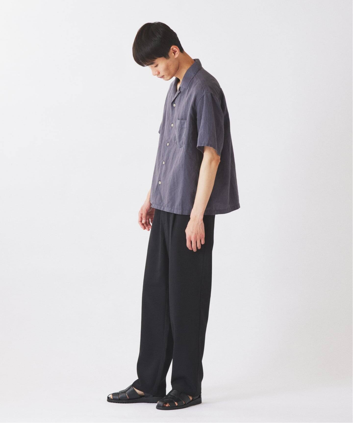 European Flax / ヨーロピアンフラックス ガーメントダイ リネン 半袖