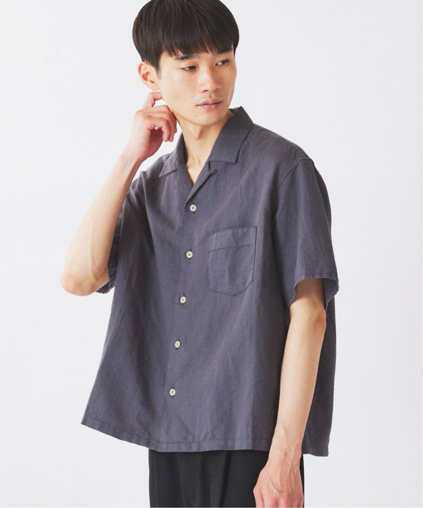 European Flax / ヨーロピアンフラックス ガーメントダイ リネン 半袖