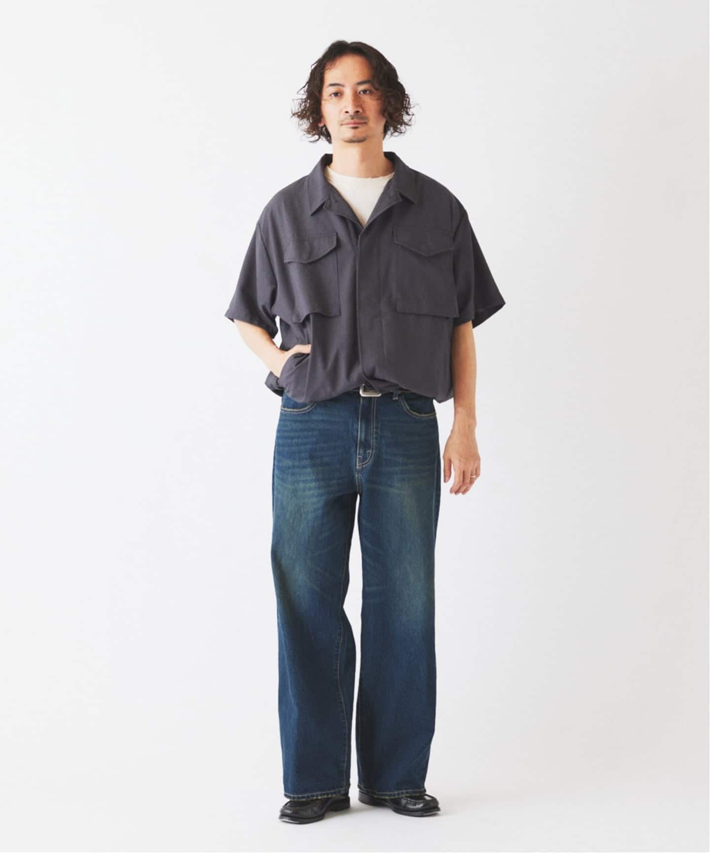 新品】relum ジャーナルスタンダード パナマ ファティーグ 半袖シャツ パナマ ファティーグ 半袖シャツ（シャツ／ブラウス）｜JOURNAL