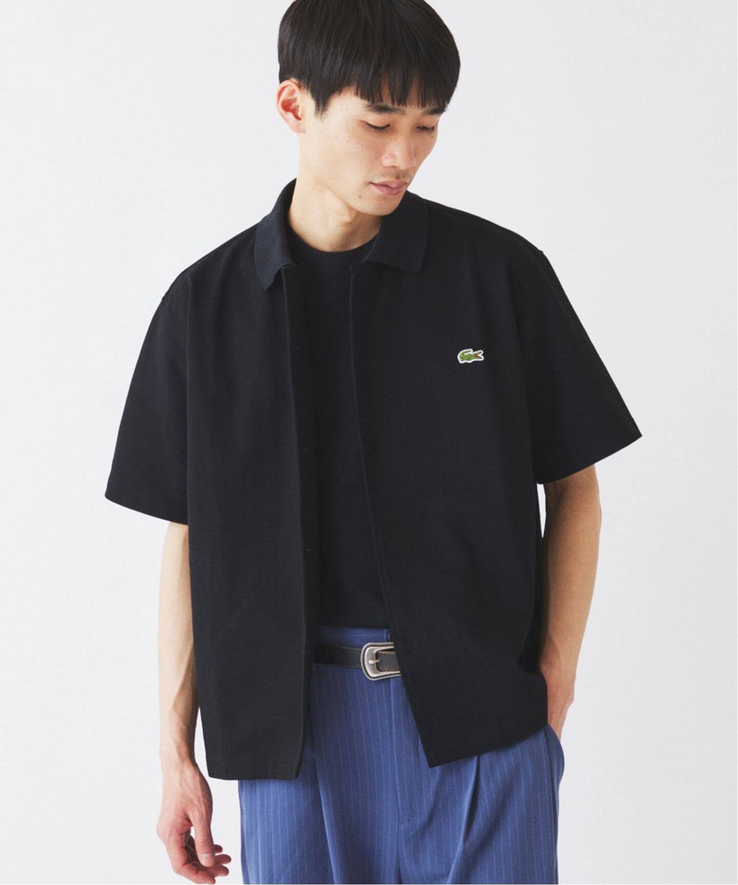 【LACOSTE×JS / ラコステ】別注 ヘビーピケポロシャツ ブラック 5 LACOSTE / ラコステ 別注 ヘビー ピケ ポロシャツ（ポロシャツ