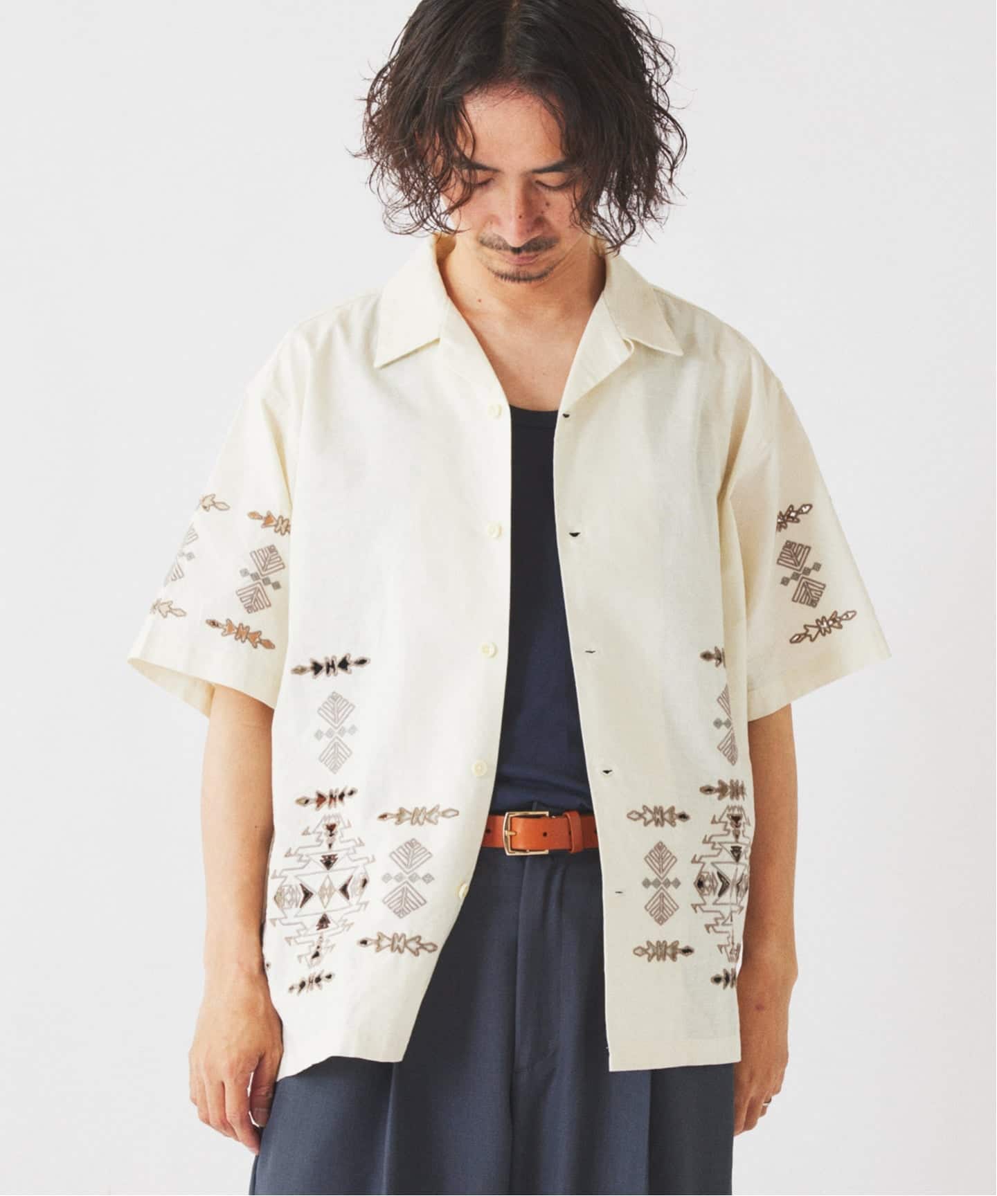 PENDLETON / ペンドルトン 別注 ”カットワーク” 刺繍 オープンカラー