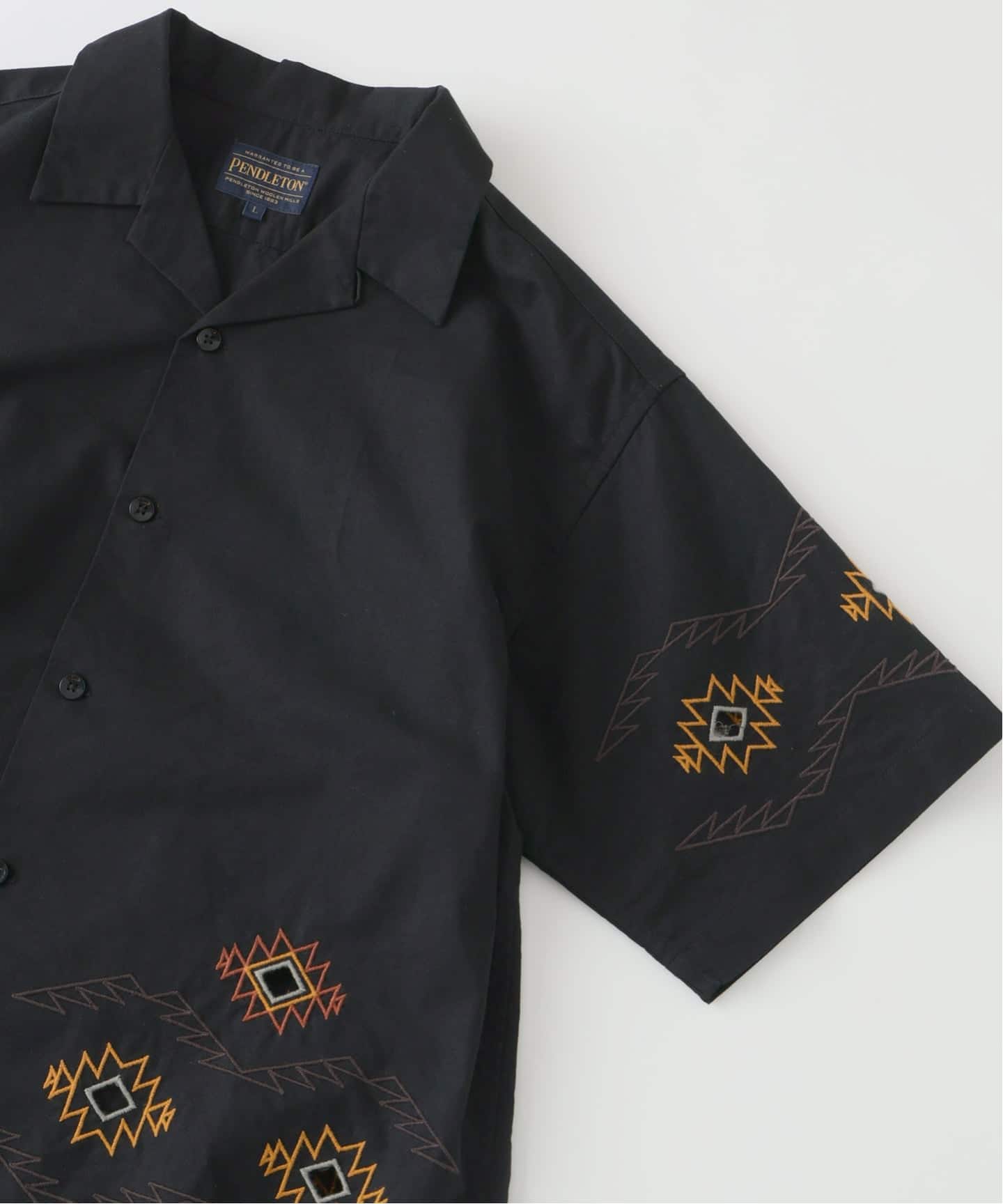 PENDLETON / ペンドルトン 別注 ”カットワーク” 刺繍 オープンカラー