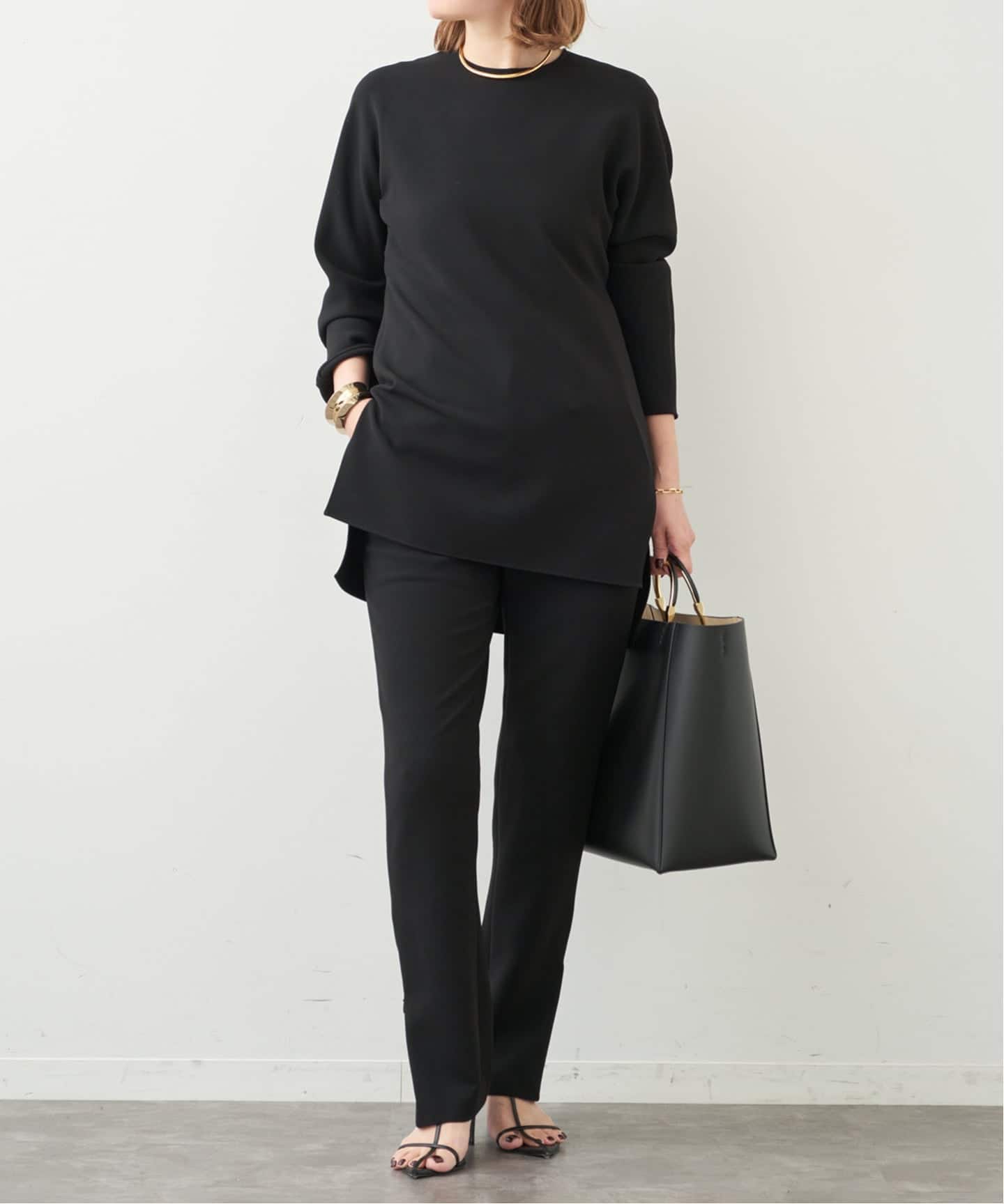 予約》トリアセジョーゼット クルーネックプルオーバー（シャツ