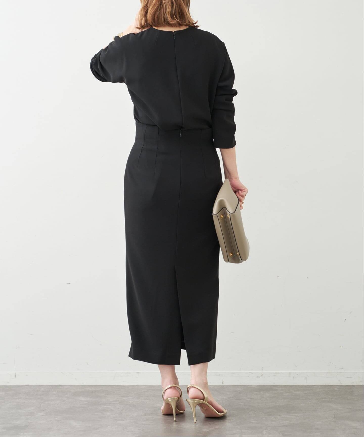 トリアセジョーゼット クルーネックプルオーバー（シャツ／ブラウス