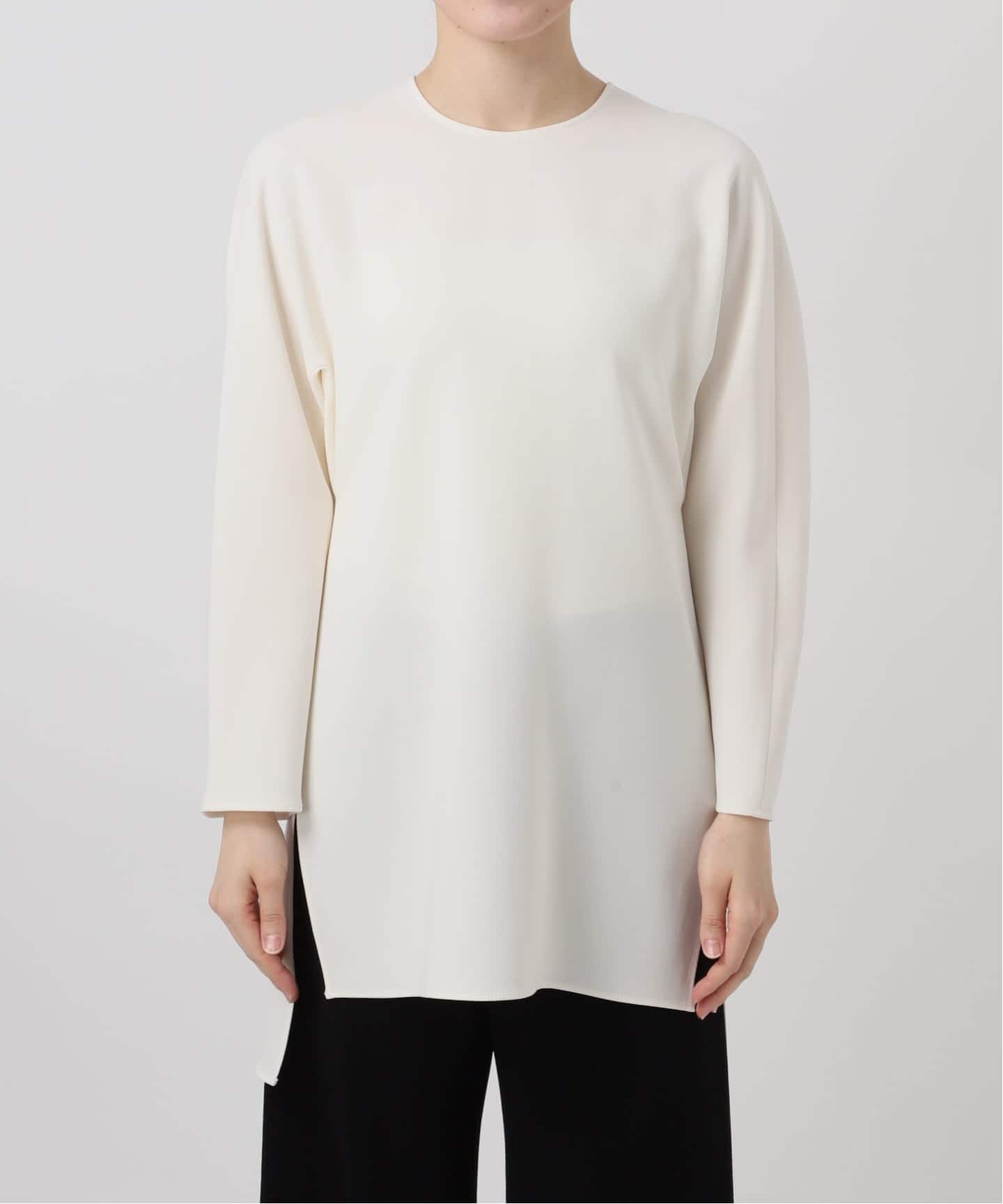 予約》トリアセジョーゼット クルーネックプルオーバー（シャツ