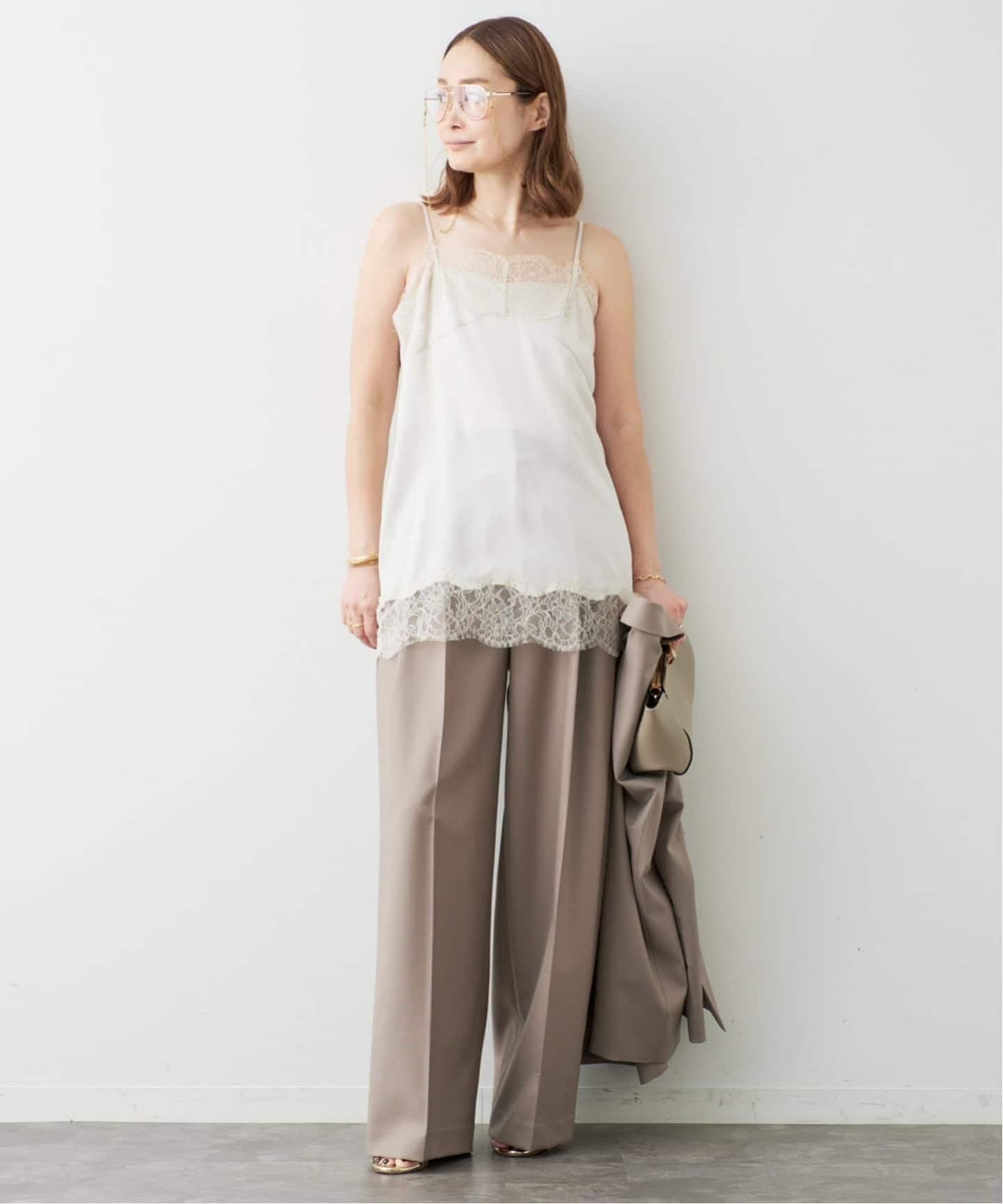 Lace Trimmed キャミソール　ドゥーズィエムクラス　新品 Lace Trimmed キャミソール 1（キャミソール）｜Deuxieme Classe