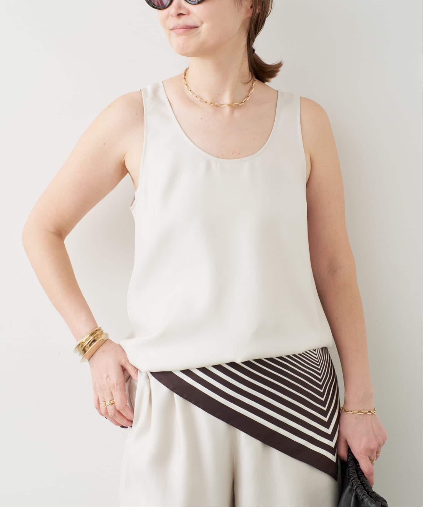 【DEUXIEMECLASSE】23070500722010 Duplexノースリーブブラウス DEUXIEME CLASSE - ドゥーズィエムクラス Duplex ブラウス シャツ