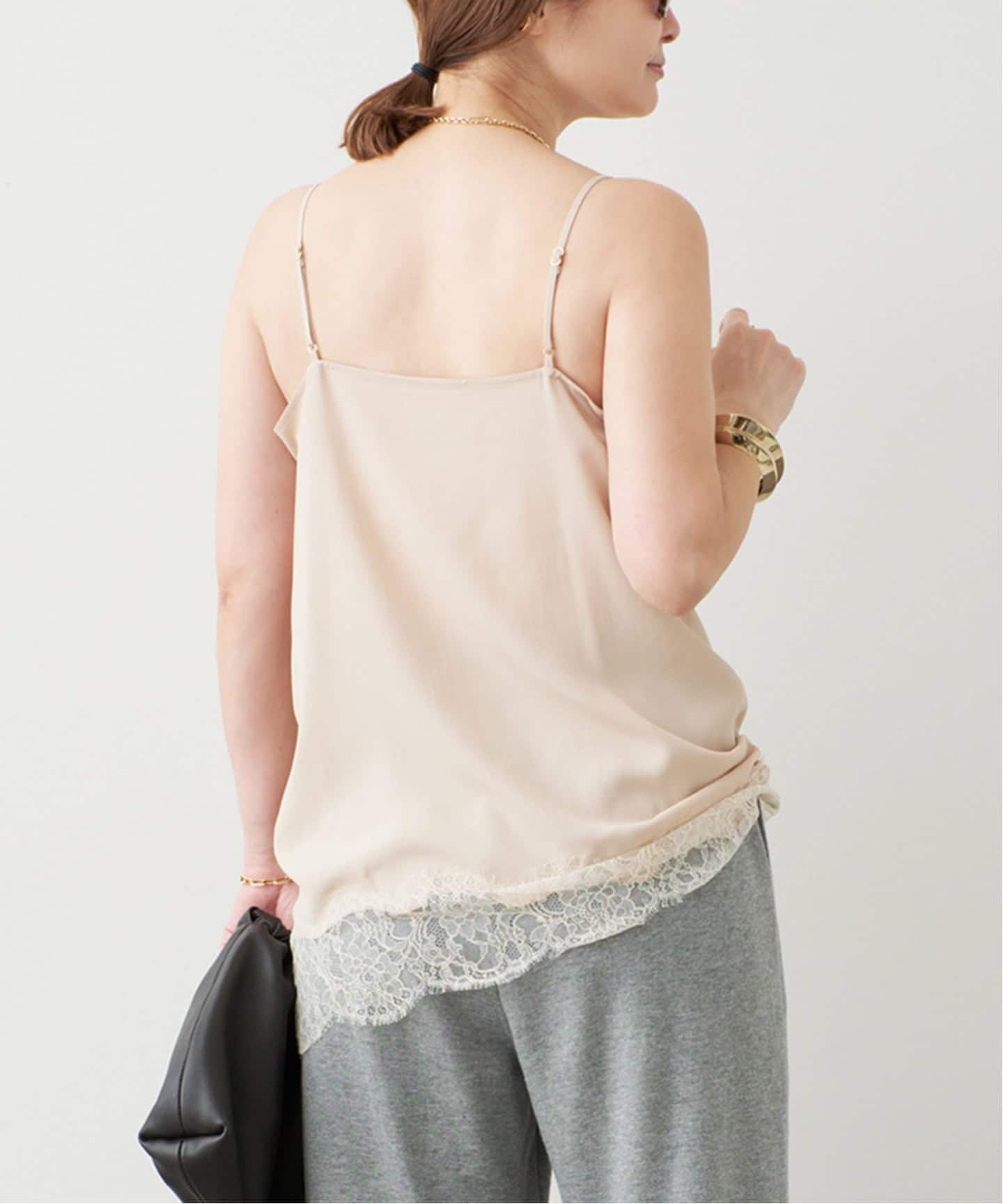 Deuxieme Classe Lace Trimmed キャミソール レース Lace Trimmed キャミソール 1（キャミソール）｜Deuxieme Classe