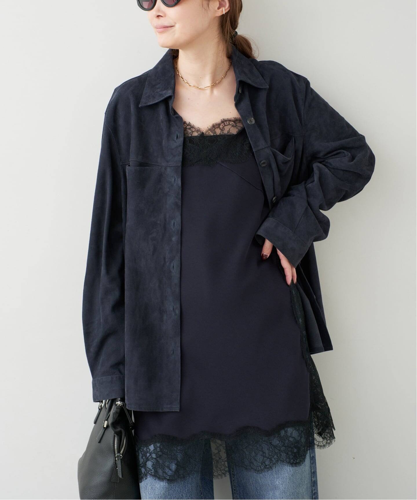 【新品】Deuxieme Classe 定番リブキャミソール 黒 綿100% 新品】Deuxieme Classe 定番リブキャミソール 黒 綿100% 【公式通販】