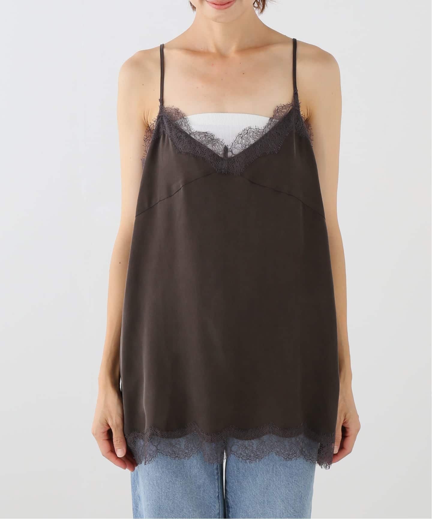 Deuxieme Classe Lace Trimmed キャミソール 2 Lace Trimmed キャミソール 2（キャミソール）｜Deuxieme Classe
