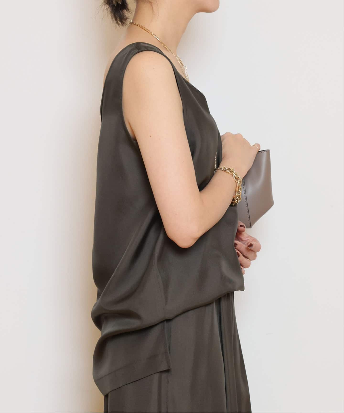 Raspail/ラスパイユ】SILK SLEEVELESS ブラウス（シャツ／ブラウス