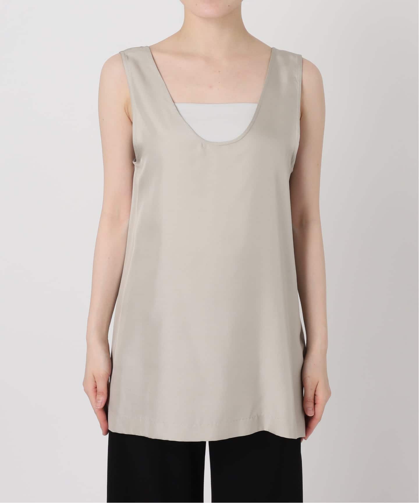 Raspail/ラスパイユ】SILK SLEEVELESS ブラウス（シャツ／ブラウス