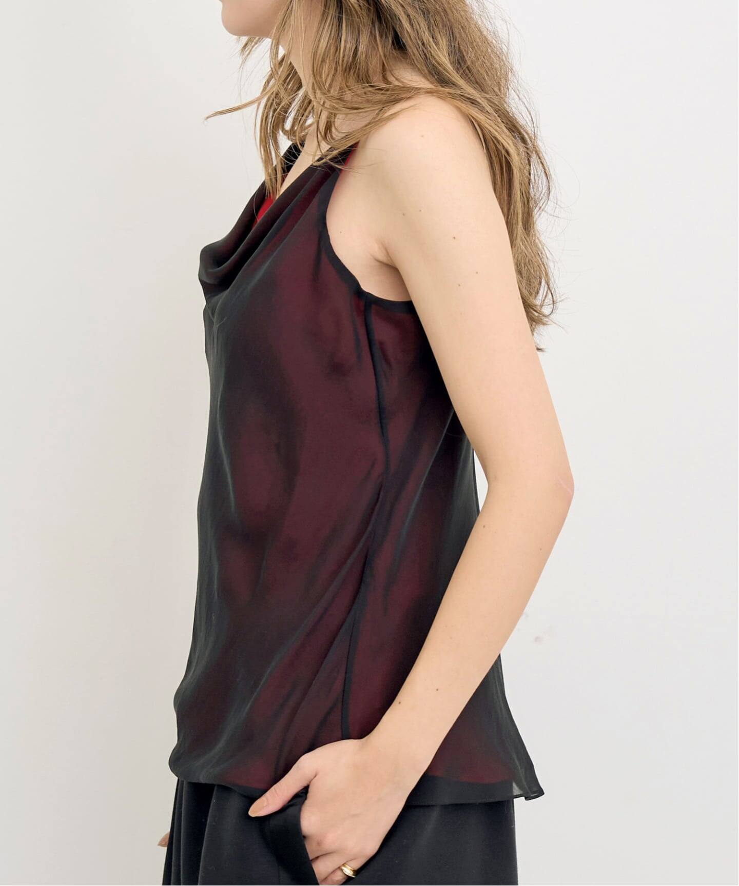 KALLMEYER/カルメイヤー】 Zia Cowl Spaghetti Tank（キャミソール 