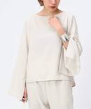 *ソフィアジップスリーブブラウス