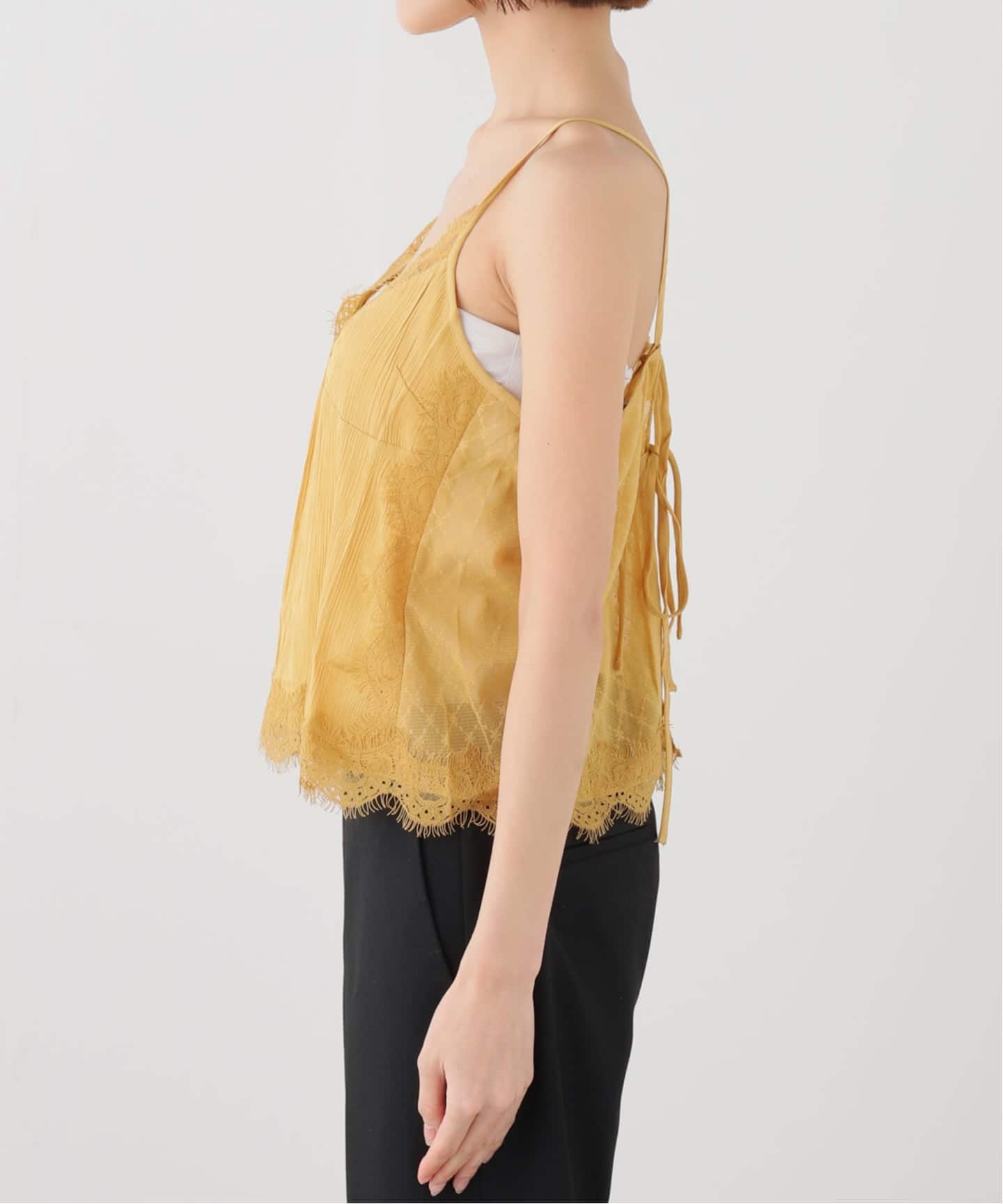 R13/アールサーティーン】LACE TRIMMED CAMI（キャミソール）｜AP