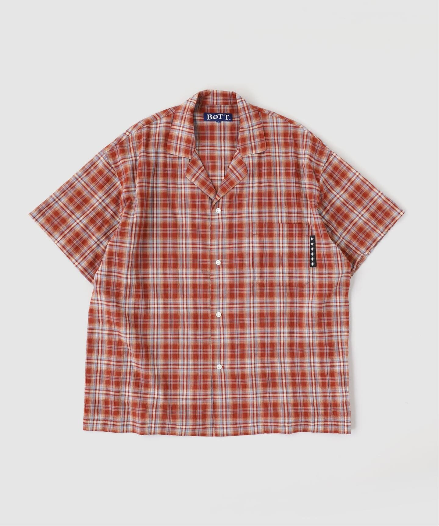 お*様 BoTT Gauze S/S Shirt Red BoTT / ボット Gauze S/S Shirt（シャツ／ブラウス）｜WISM（ウィズム