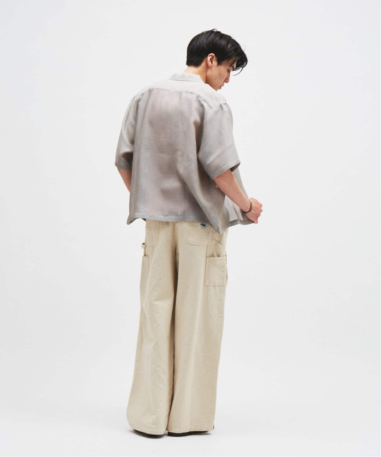 シャンブレー メッシュ レギュラー 半袖 シャツ（シャツ／ブラウス