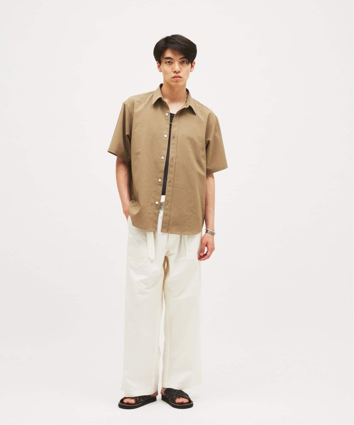 EVALET / エバレット ST レギュラー カラー 半袖 シャツ（シャツ