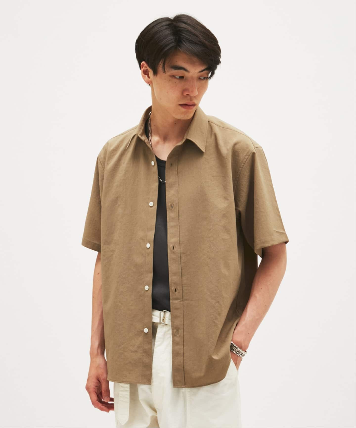 EVALET / エバレット ST レギュラー カラー 半袖 シャツ（シャツ