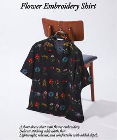 フラワー エンブロイダリー 半袖 シャツ（シャツ／ブラウス）｜JOURNAL 