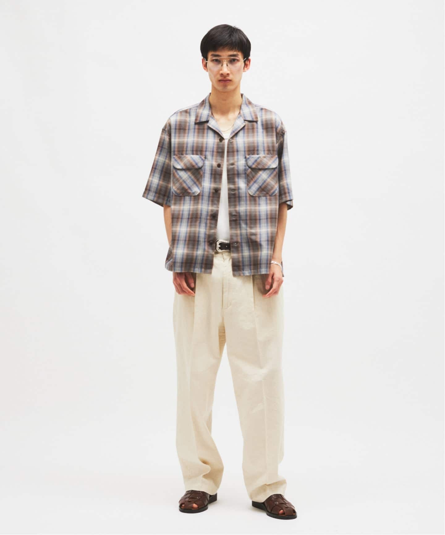 PENDLETON / ペンドルトン 別注 TR ツイル 半袖 オープンカラーシャツ