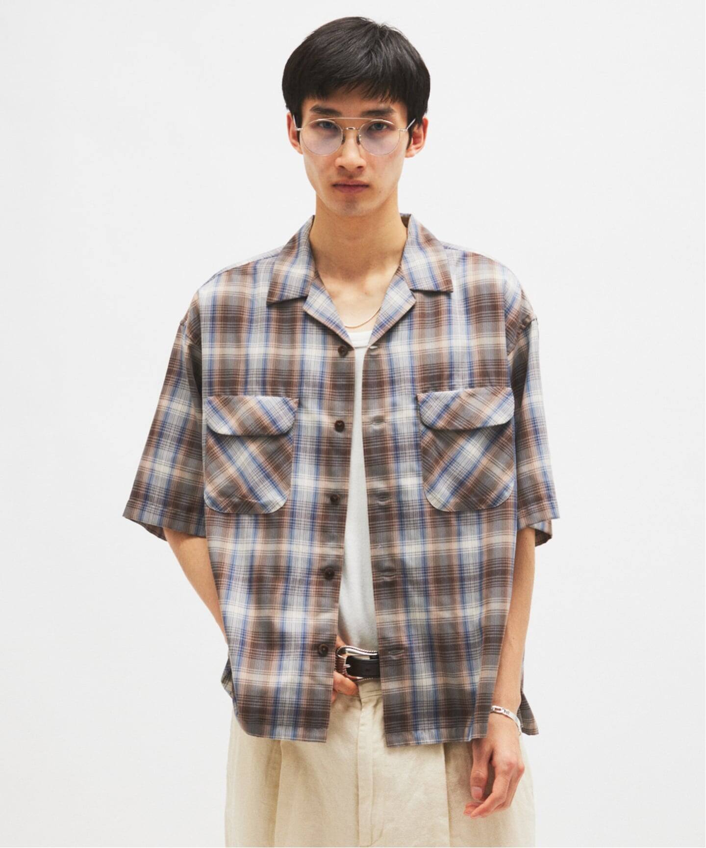 PENDLETON / ペンドルトン 別注 TR ツイル 半袖 オープンカラーシャツ