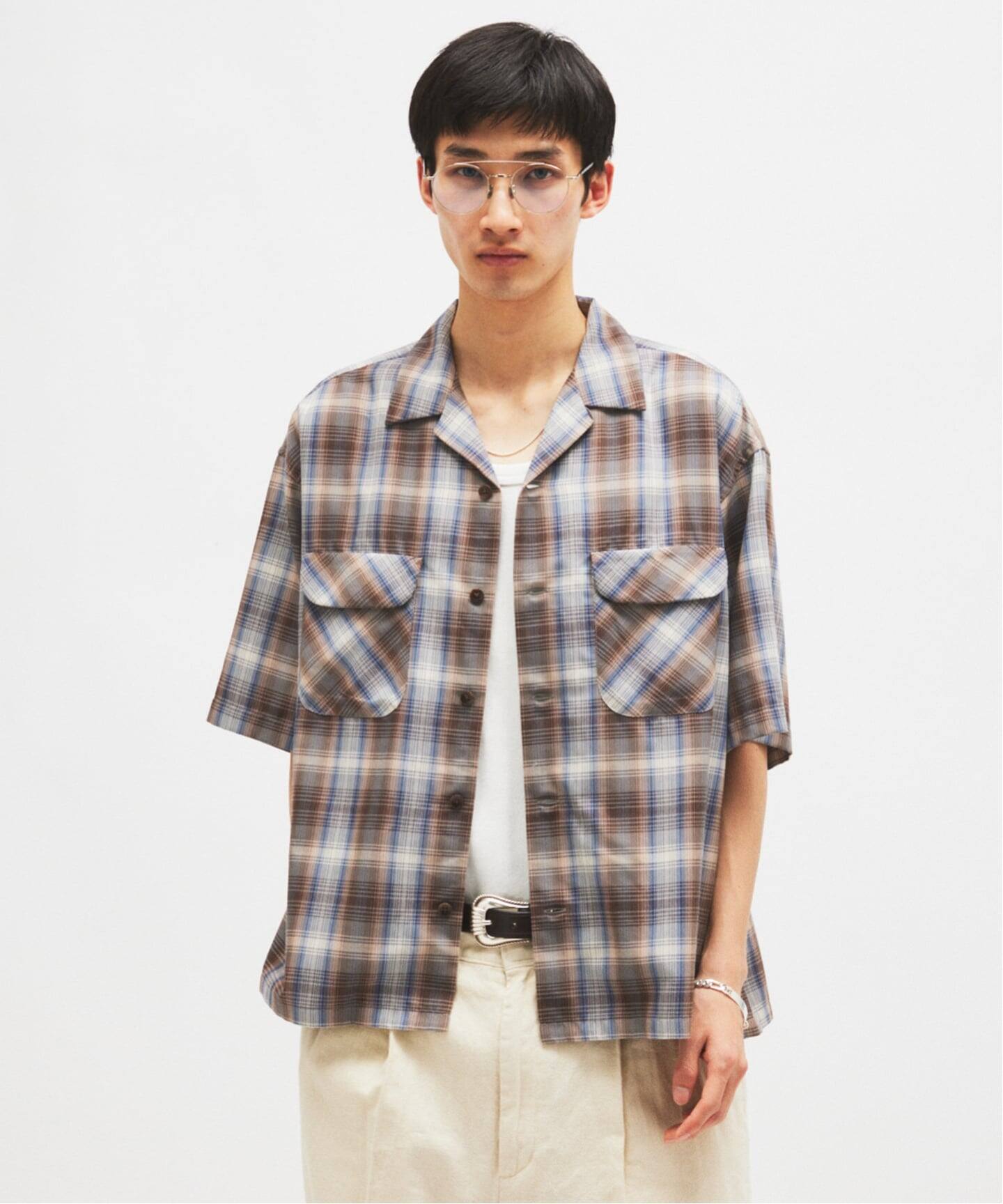 PENDLETON / ペンドルトン 別注 TR ツイル 半袖 オープンカラーシャツ