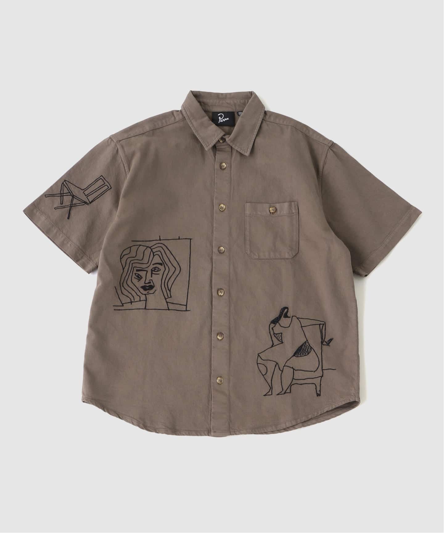 by Parra Crooked face short sleeve shirt（シャツ／ブラウス