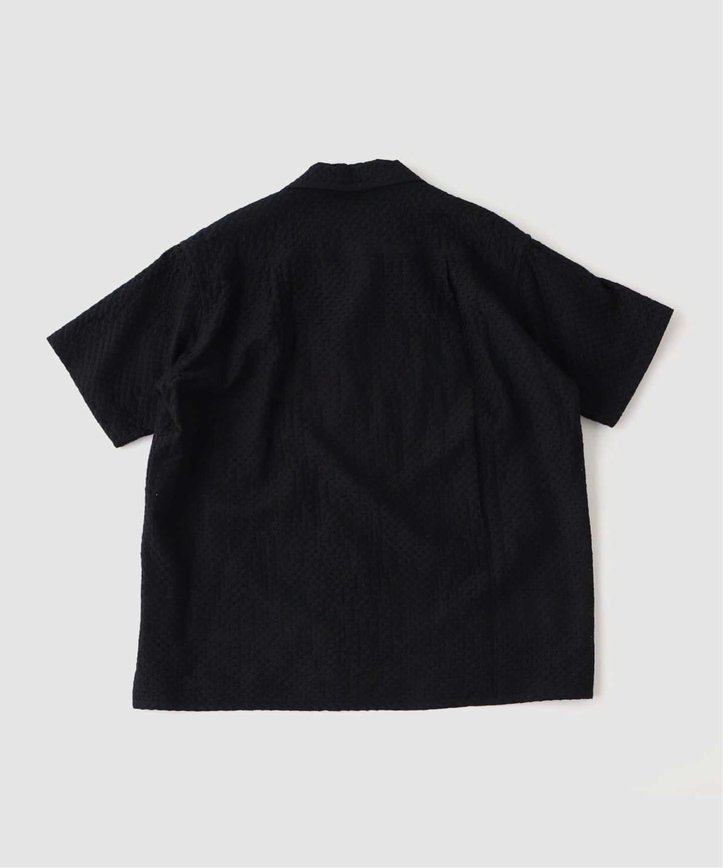 YOKE / ヨーク EMBROIDERY OPEN COLLAR SHIRT（シャツ／ブラウス