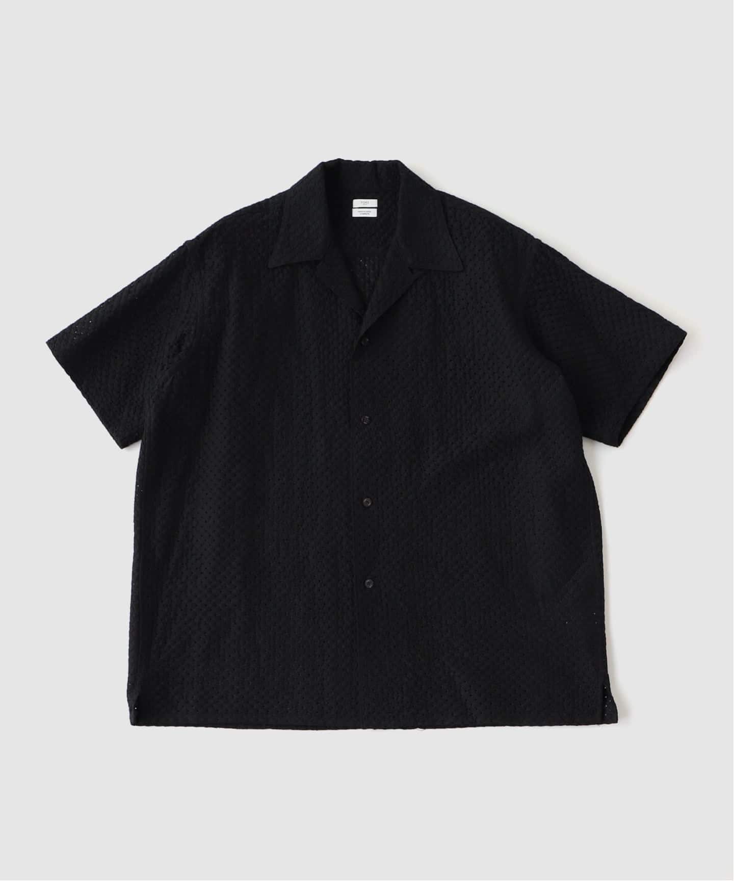 YOKE / ヨーク EMBROIDERY OPEN COLLAR SHIRT（シャツ／ブラウス