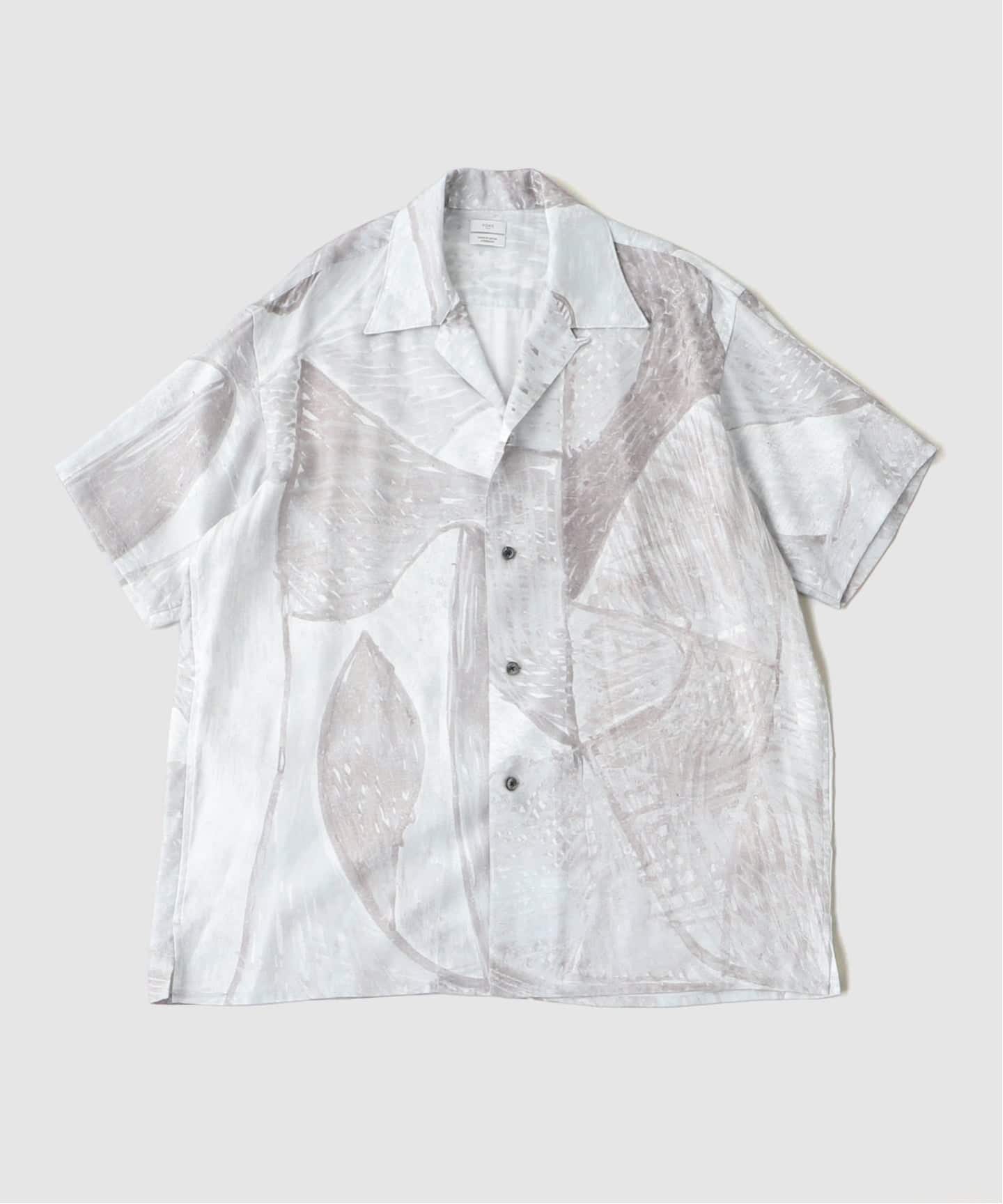 YOKE / ヨーク Printed Tencell Open Collar Shirt（シャツ／ブラウス