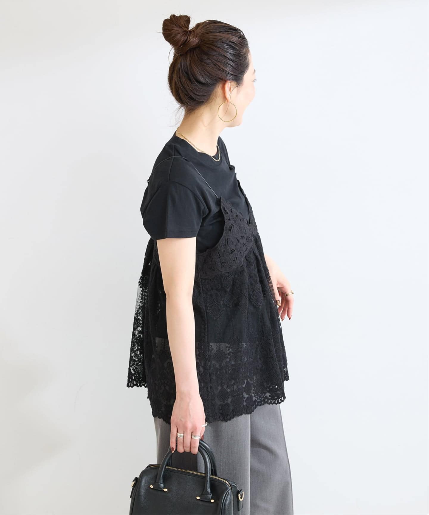 手洗い可 / バテンレースキャミ（シャツ／ブラウス）｜B.C STOCK（ベー