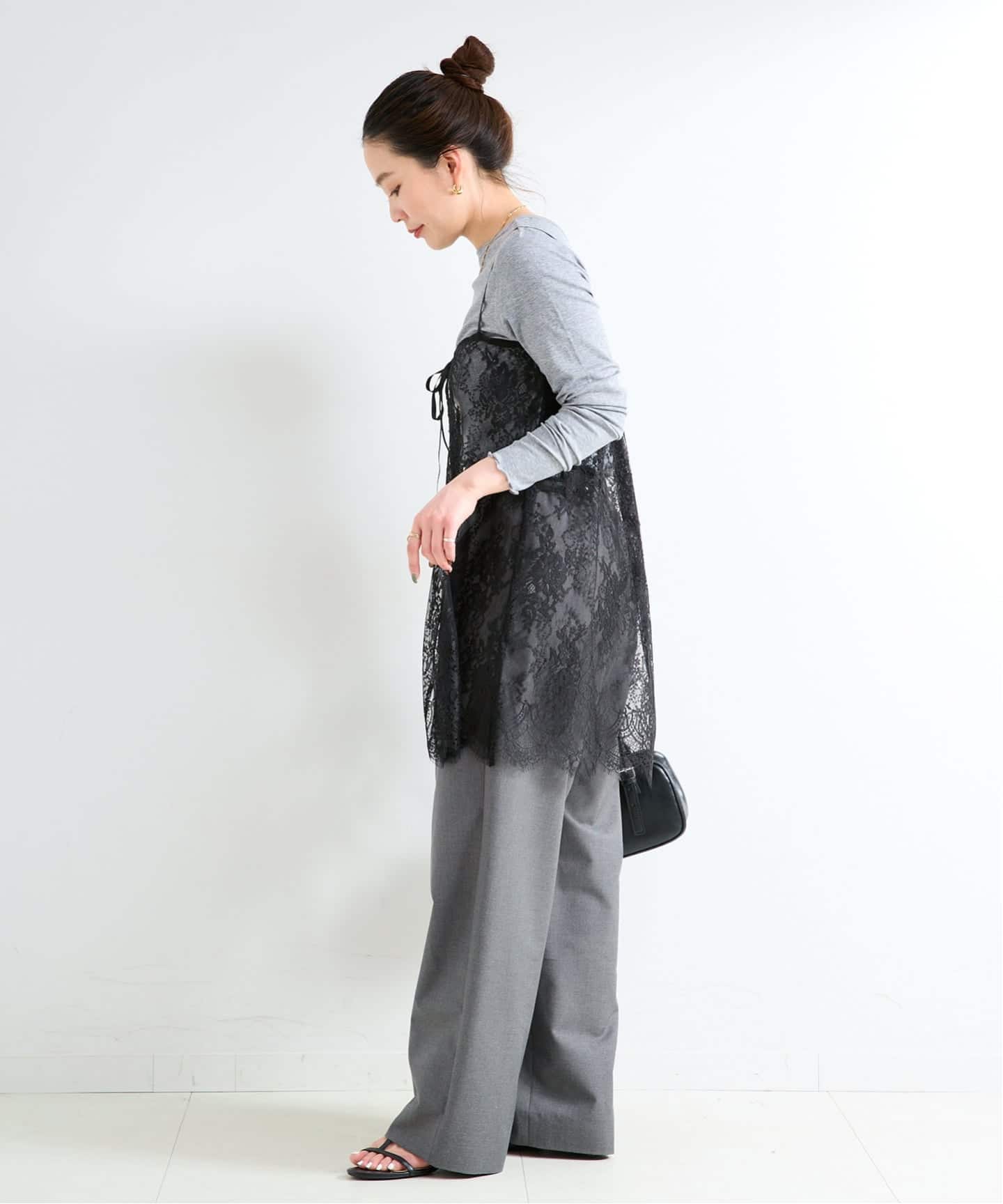 予約》【WEB＋一部店舗限定】手洗い可 / レース2WAYキャミソール