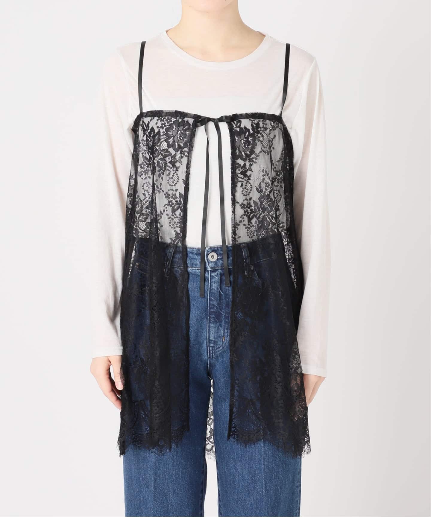 予約》【WEB＋一部店舗限定】手洗い可 / レース2WAYキャミソール