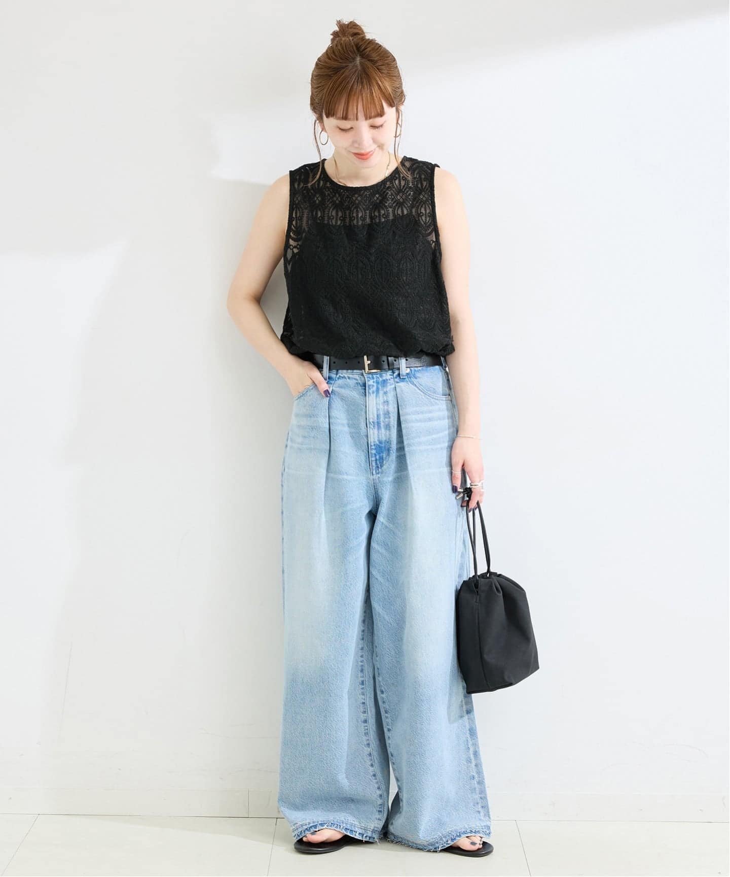 【美品♡17SS】mame kurogouchi レースノースリーブブラウス 美品】マメ Mame 刺繍 レース 花柄 ノースリーブ トップス ブラウス