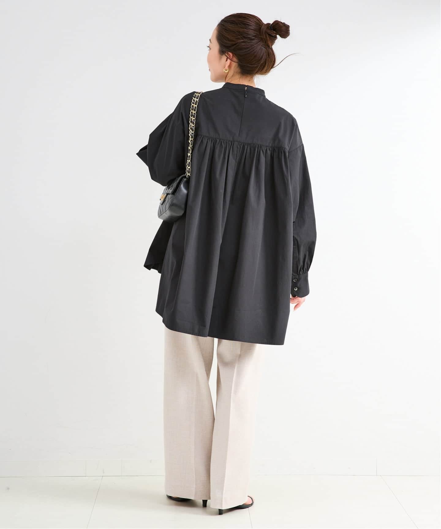 ARTS&SCIENCE ギャザー チュニック ブラウス アーツ&サイエンス 追加》手洗い可 / ギャザーチュニックブラウス（シャツ／ブラウス