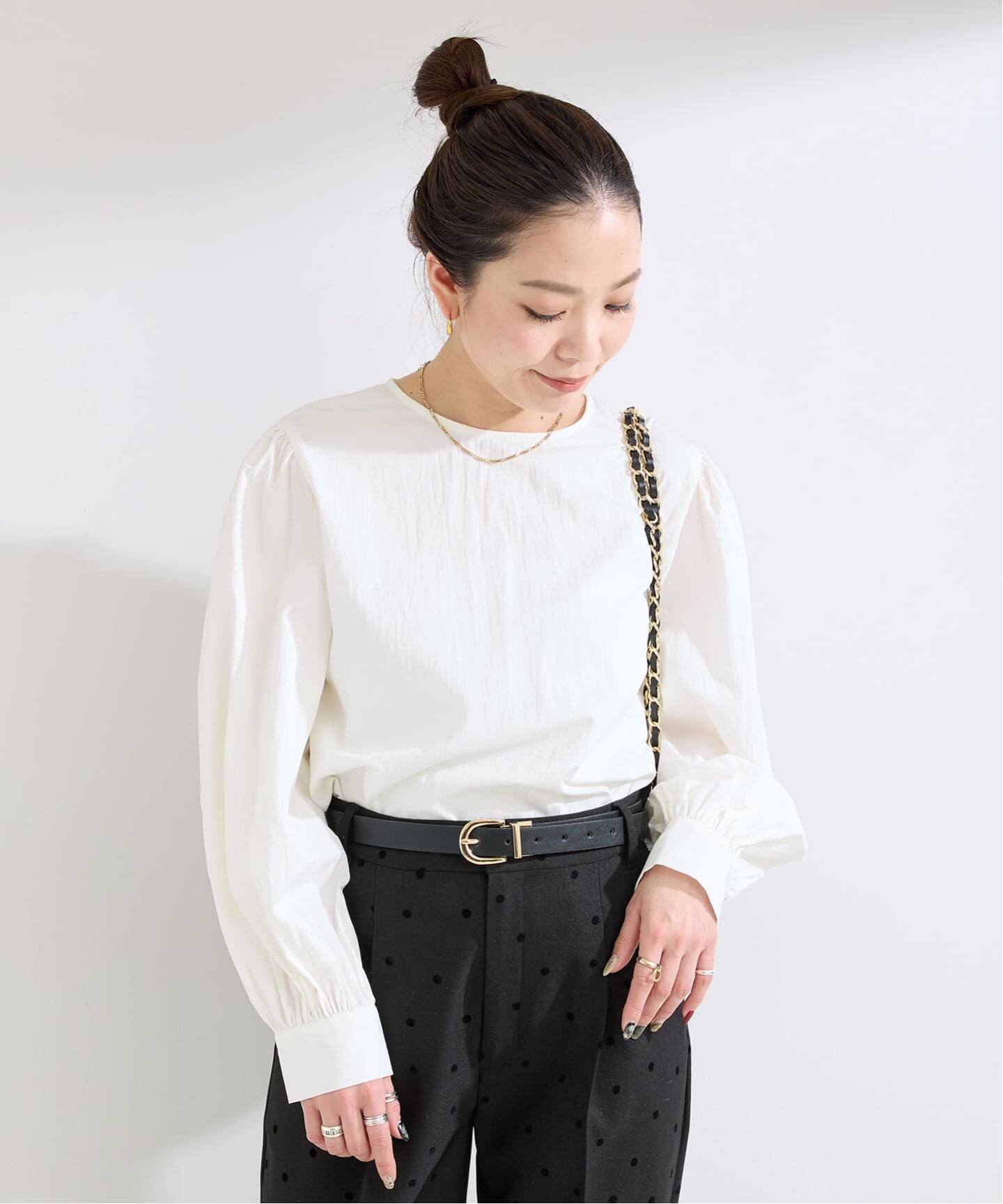 追加予約》【WEB限定】手洗い可 / ボリュームスリーブブラウス（シャツ