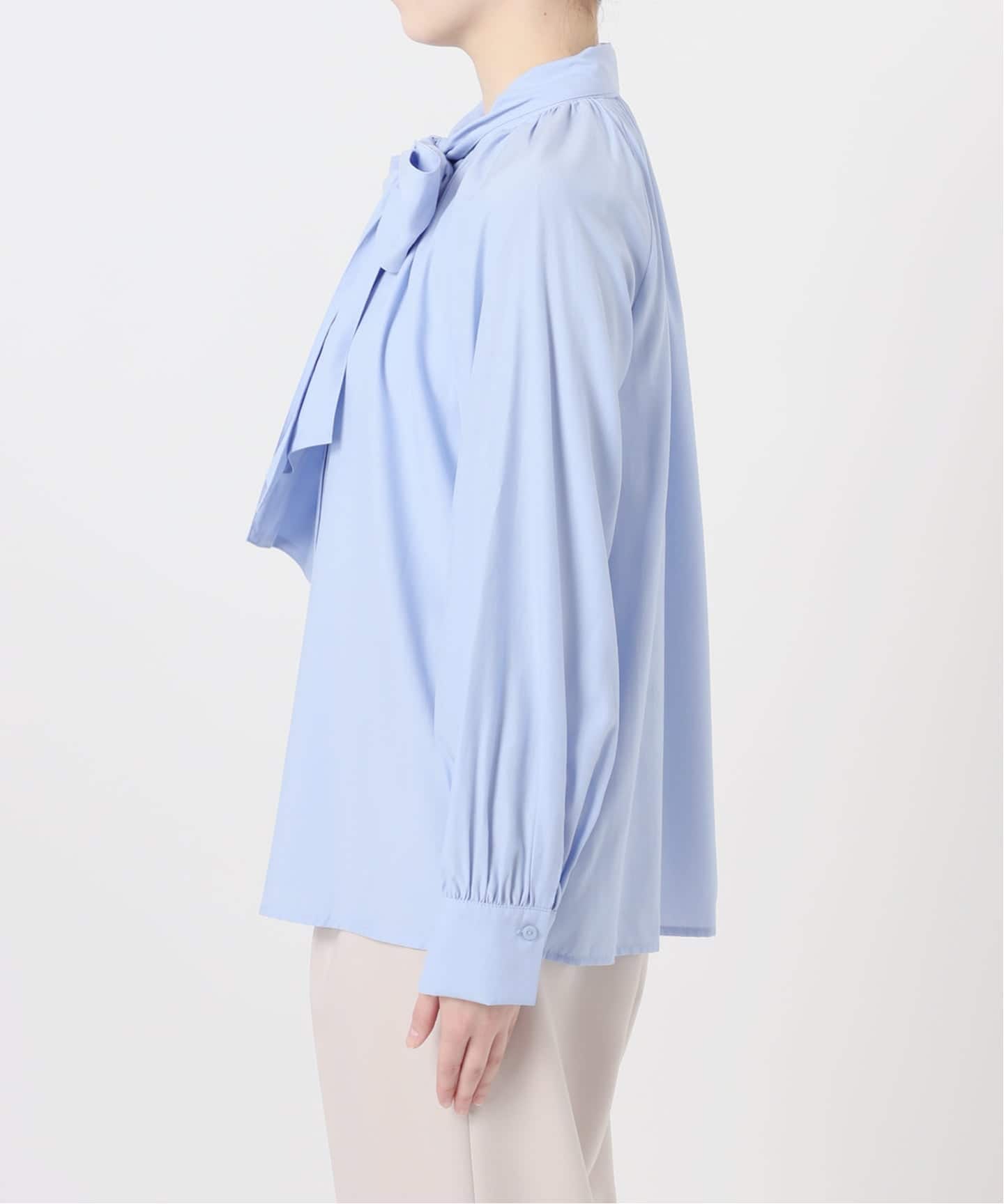 手洗い可 / T/Rローンボウタイブラウス（シャツ／ブラウス）｜B.C