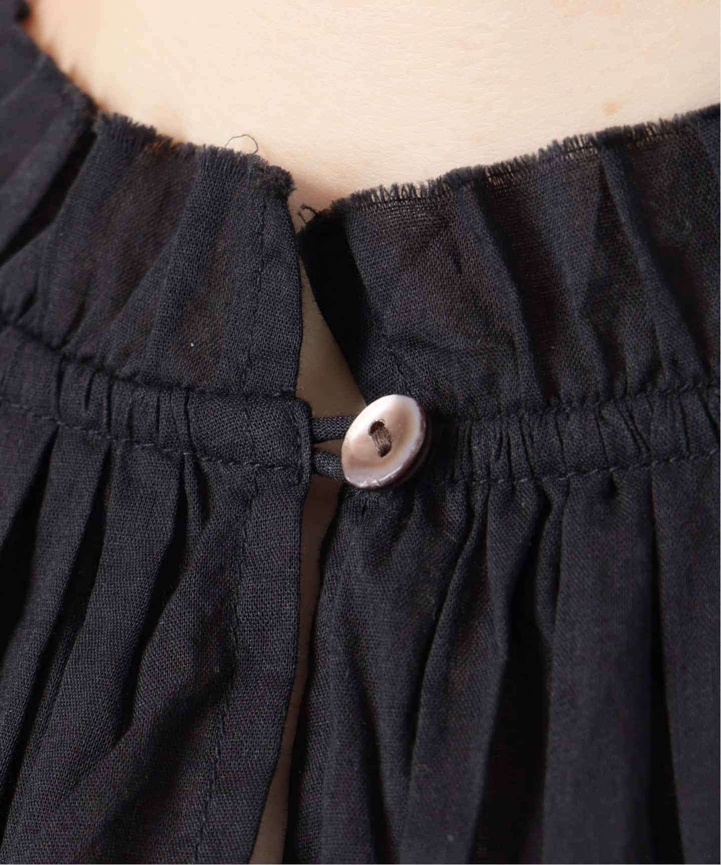 追加予約》手洗い可 / ボイル2WAYギャザーブラウス（シャツ／ブラウス