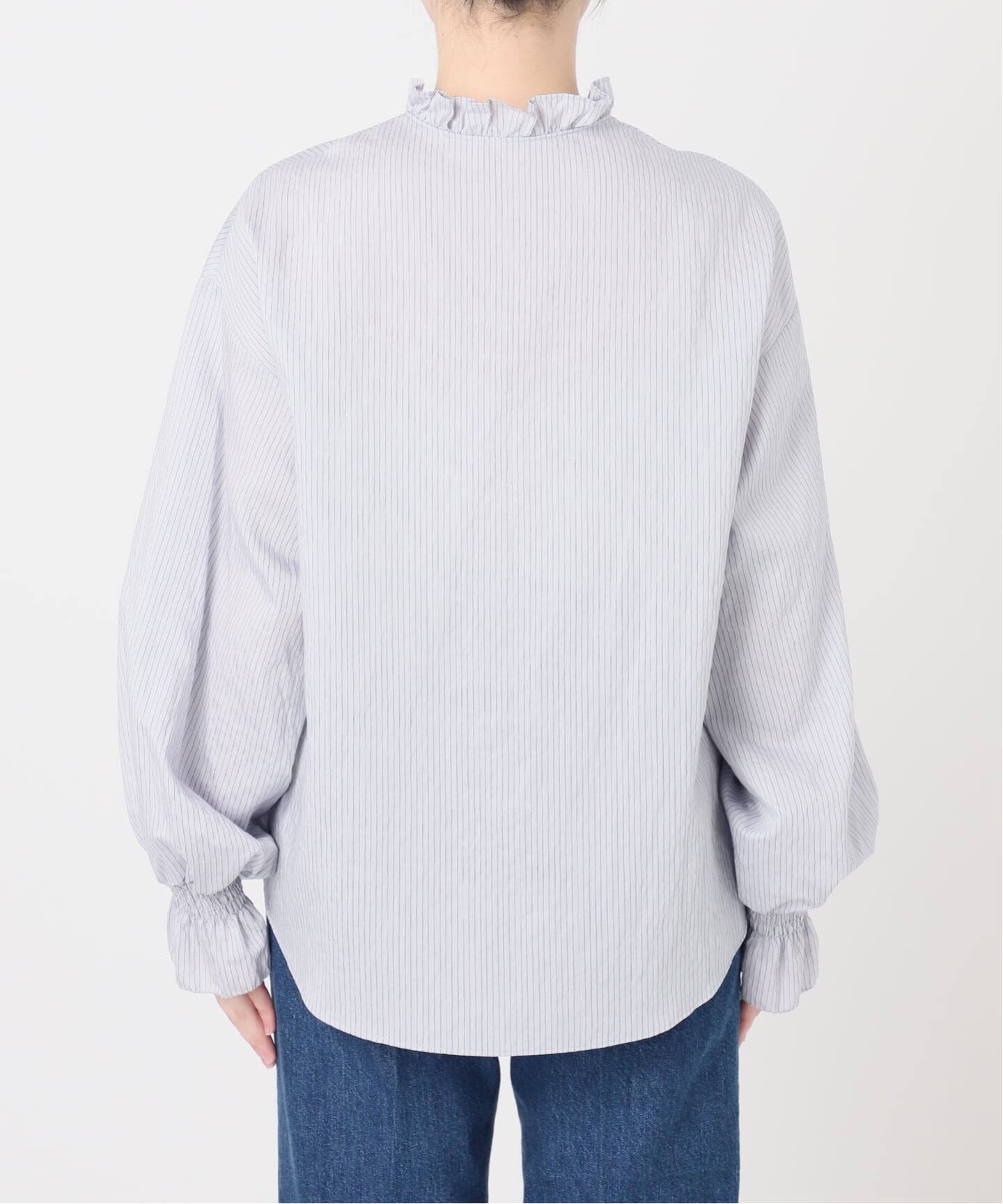 追加》【WEB限定】ウォッシャブル / フロントフリルブラウス（シャツ