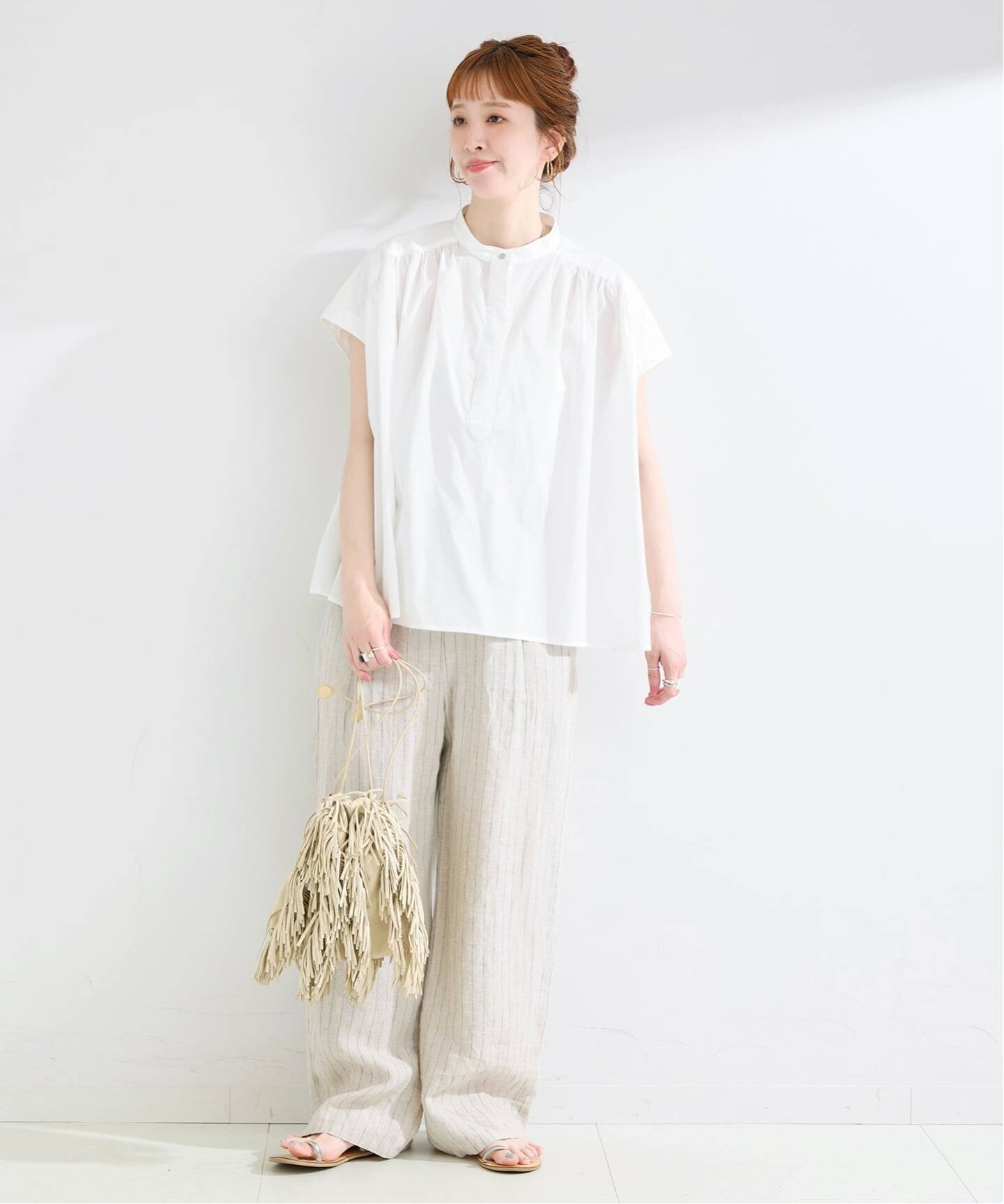 手洗い可 / ボイルスキッパーブラウス（シャツ／ブラウス）｜B.C STOCK