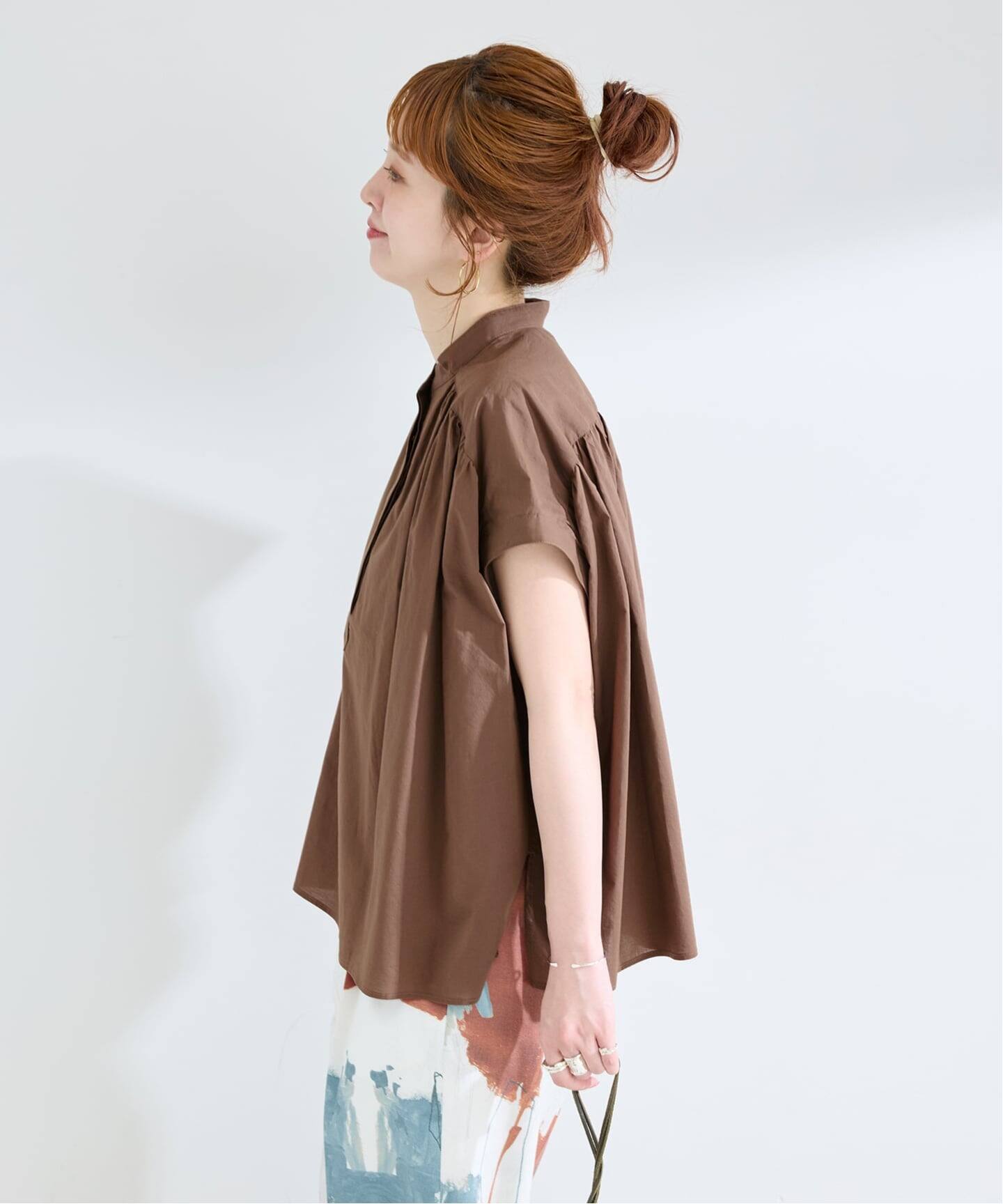 手洗い可 / ボイルスキッパーブラウス（シャツ／ブラウス）｜B.C STOCK 