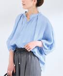 《追加7》手洗い可 / フレンチリネン2wayブラウス