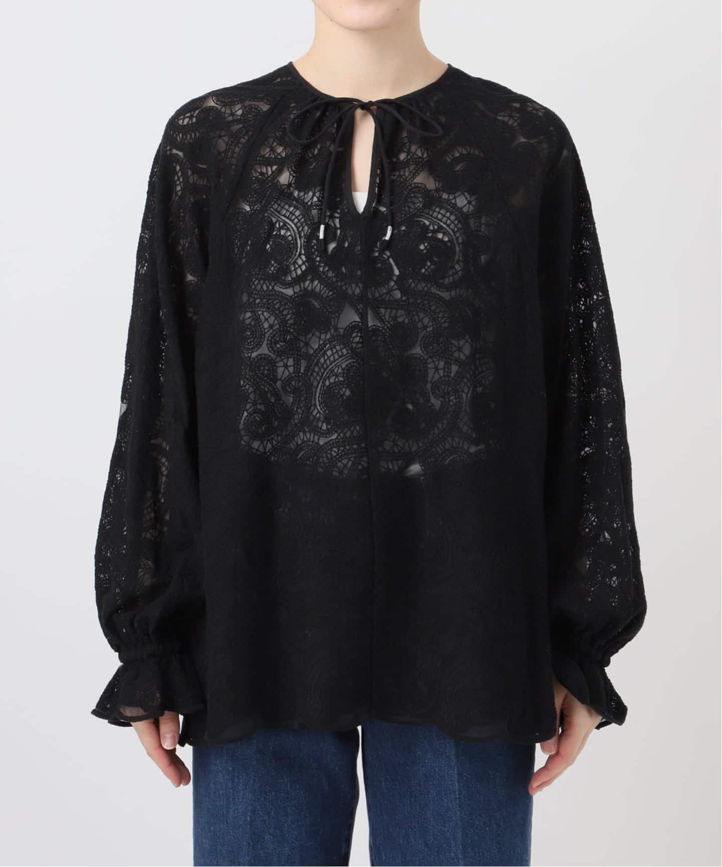 予約》手洗い可 / レースチュニック（シャツ／ブラウス）｜B.C STOCK