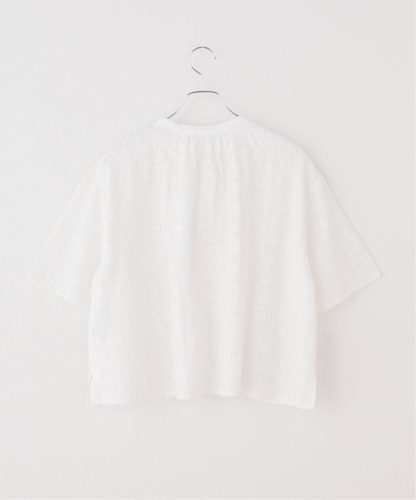 WEB限定】 FANAKA / ファナカ シアー総刺繍前開きブラウス（シャツ 