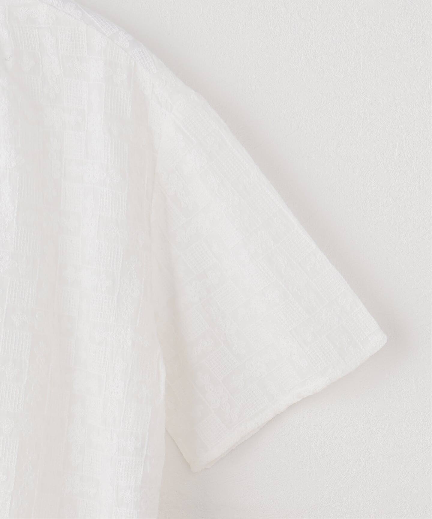 WEB限定】 FANAKA / ファナカ シアー総刺繍前開きブラウス（シャツ 