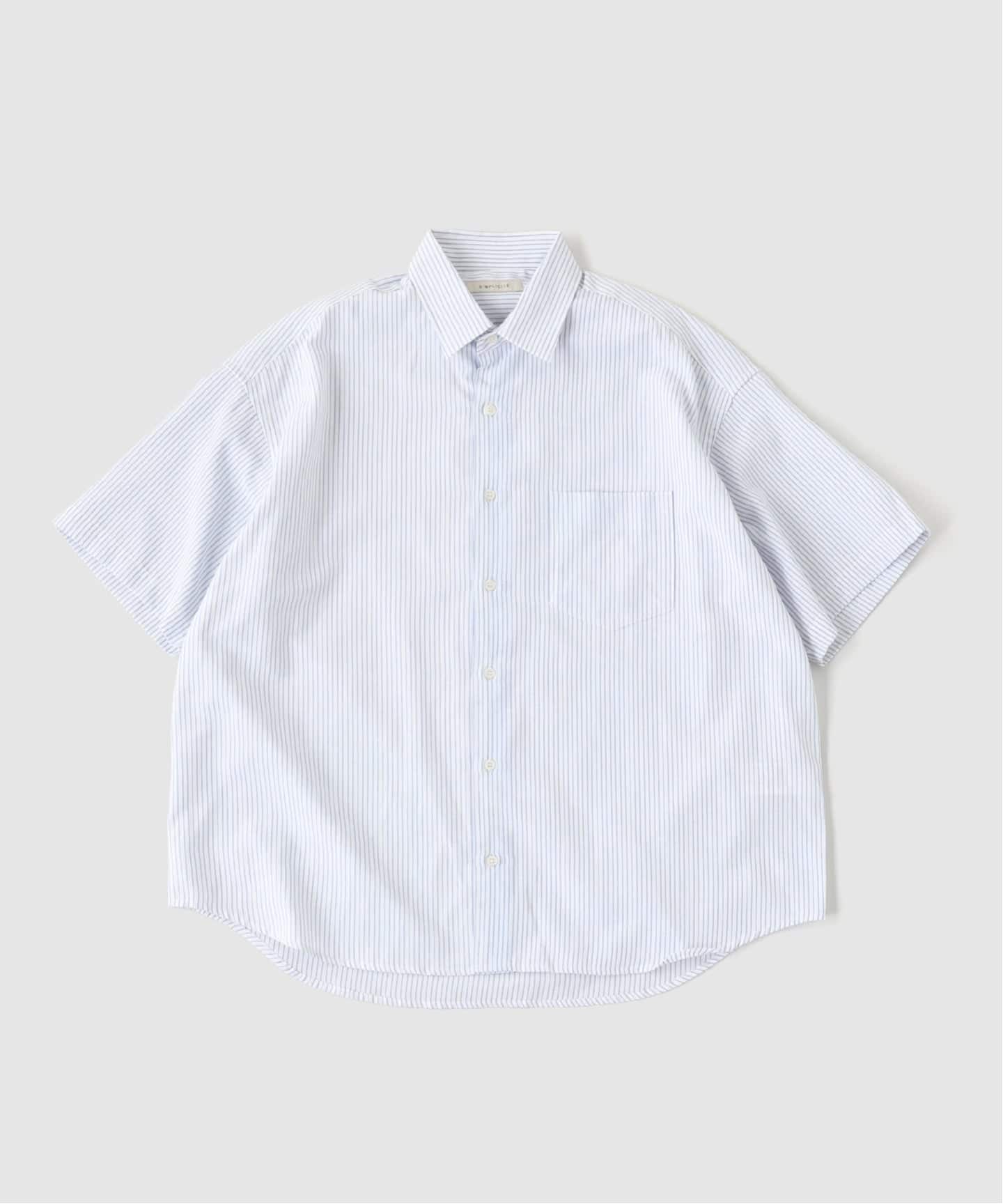 ADORE ショートスリーブオーバーシャツブラウス ホワイト　白 アソートオーバーシャツ ショートスリーブ（シャツ／ブラウス）｜B.C